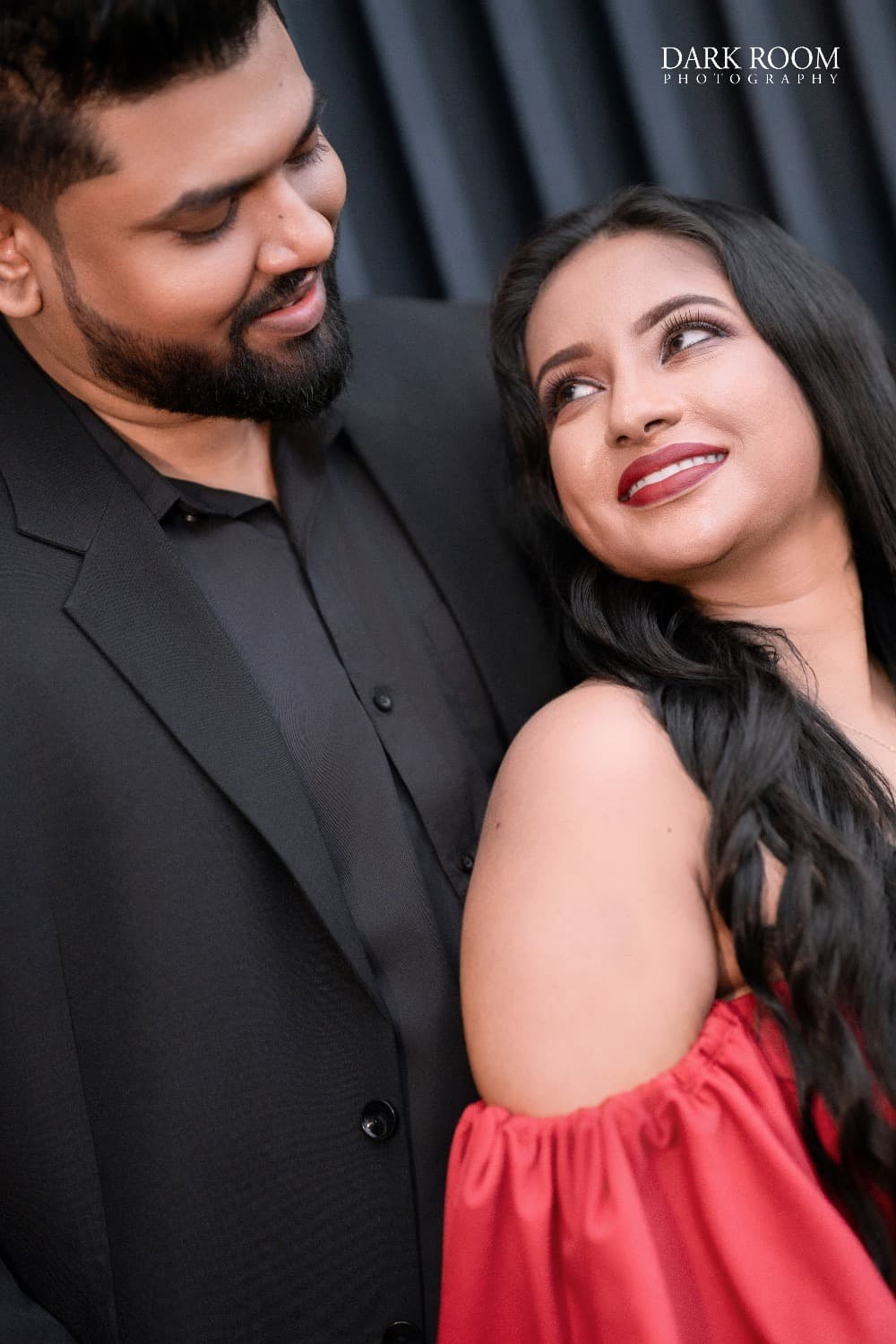 Oshini smiling up at Ashan
